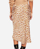 Normani Bias Printed Camel Combo Skirt - miamidrugpossession