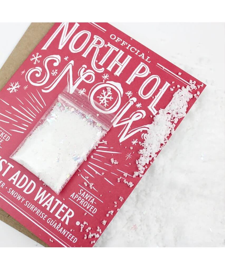 North Pole Snow Card - PINK ARROWS