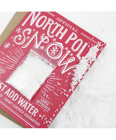 North Pole Snow Card - miamidrugpossession