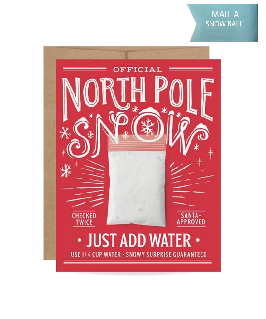 North Pole Snow Card - PINK ARROWS