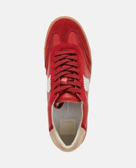 Notice Crimson Leather Sneakers - PINK ARROWS