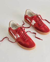 Notice Crimson Leather Sneakers - PINK ARROWS