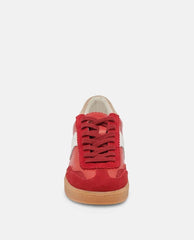 Notice Crimson Leather Sneakers - PINK ARROWS