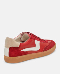 Notice Crimson Leather Sneakers - PINK ARROWS