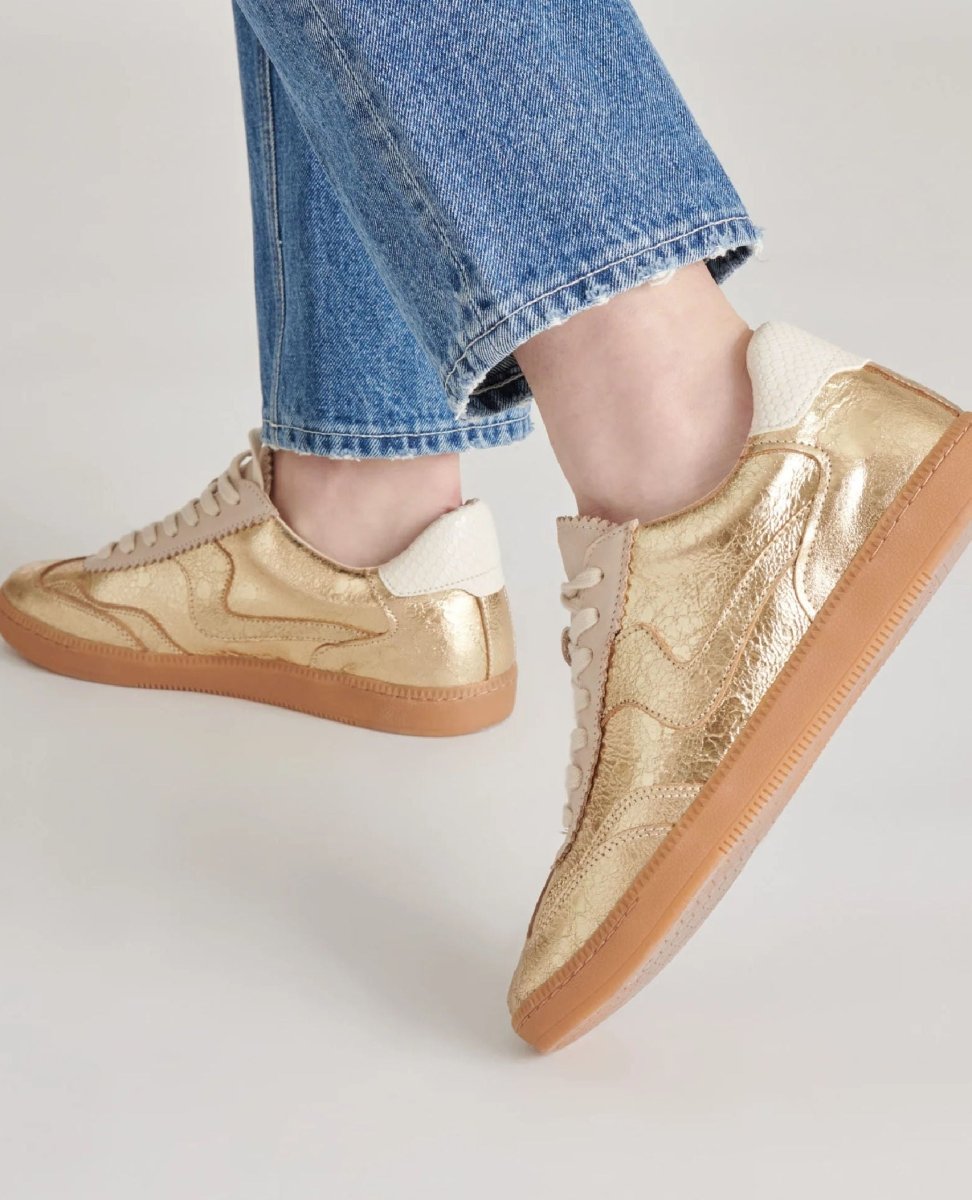 Notice Gold Metallic Sneaker - PINK ARROWS