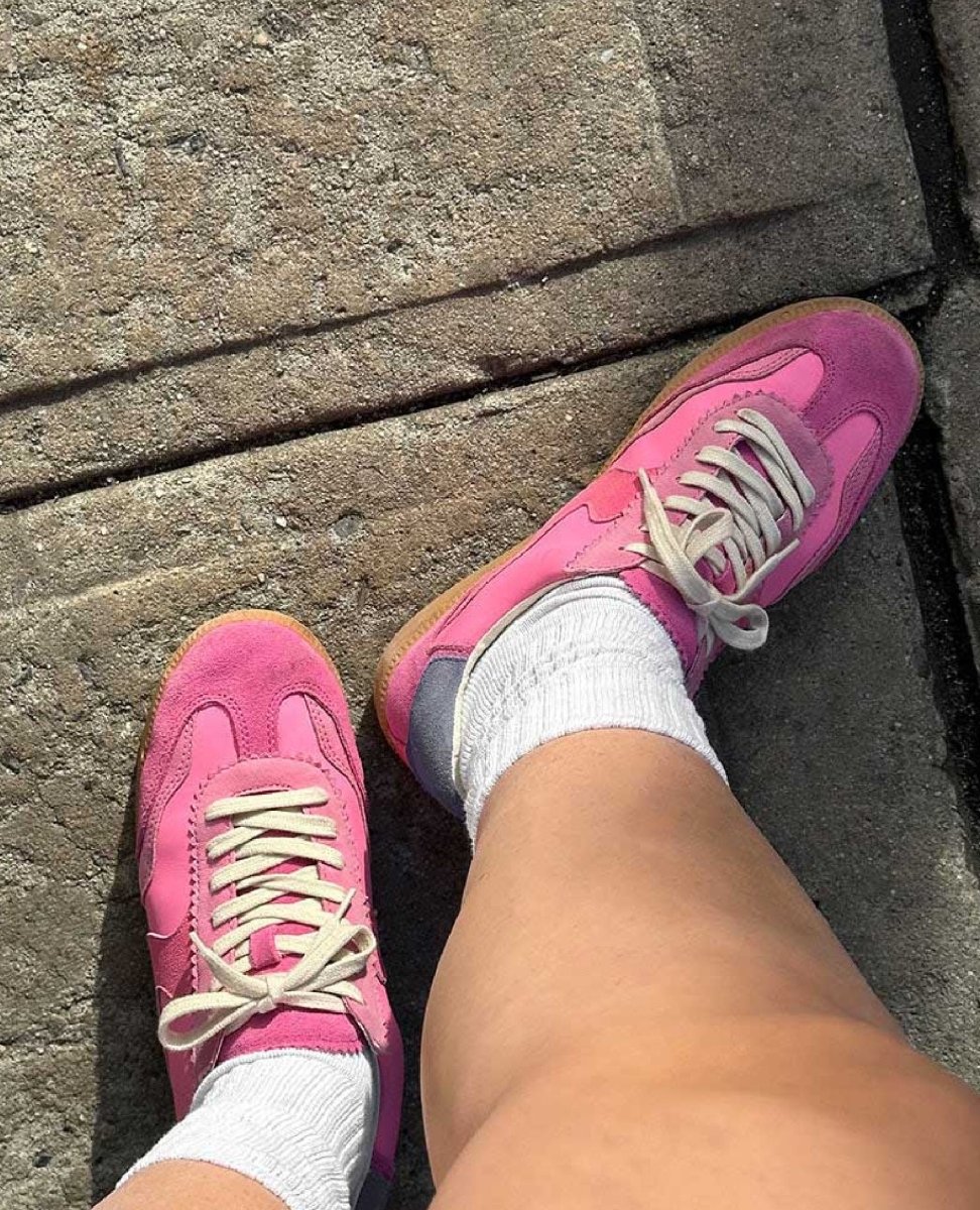 Notice Pink Suede Sneakers - miamidrugpossession