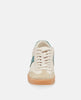 Notice White Green Leather Sneakers - miamidrugpossession