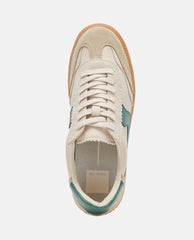 Notice White Green Leather Sneakers - PINK ARROWS