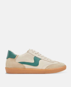 Notice White Green Leather Sneakers - miamidrugpossession