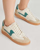 Notice White Green Leather Sneakers - miamidrugpossession