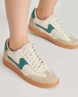 Notice White Green Leather Sneakers - PINK ARROWS