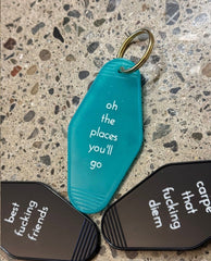 Oh The Places You'll Go Keychain - PINK ARROWS