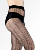 Olga Recycled Herringbone Tights Black - clearpathherbicide