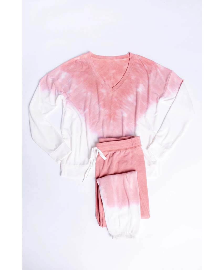 Ombre Peachy Lounge Set - PINK ARROWS