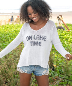 On Lake Time Sweater Indigo White - clearpathherbicide