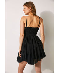 One Delia Slip Dress Black - PINK ARROWS