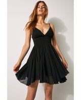 One Delia Slip Dress Black - miamidrugpossession