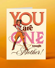 One Tough Mother Card - PINK ARROWS