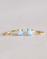 Opal Joy Huggies Gold Earrings - miamidrugpossession