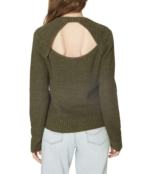 Open Back Sweater, Prosperity Green - clearpathherbicide