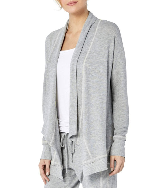 Open Front Cardigan , Heather Grey - clearpathherbicide