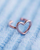 Open Heart Ear Cuff Rose Gold - clearpathherbicide