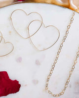 Open Heart Necklace Gold - miamidrugpossession