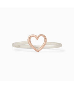 Open Heart Ring Silver - clearpathherbicide