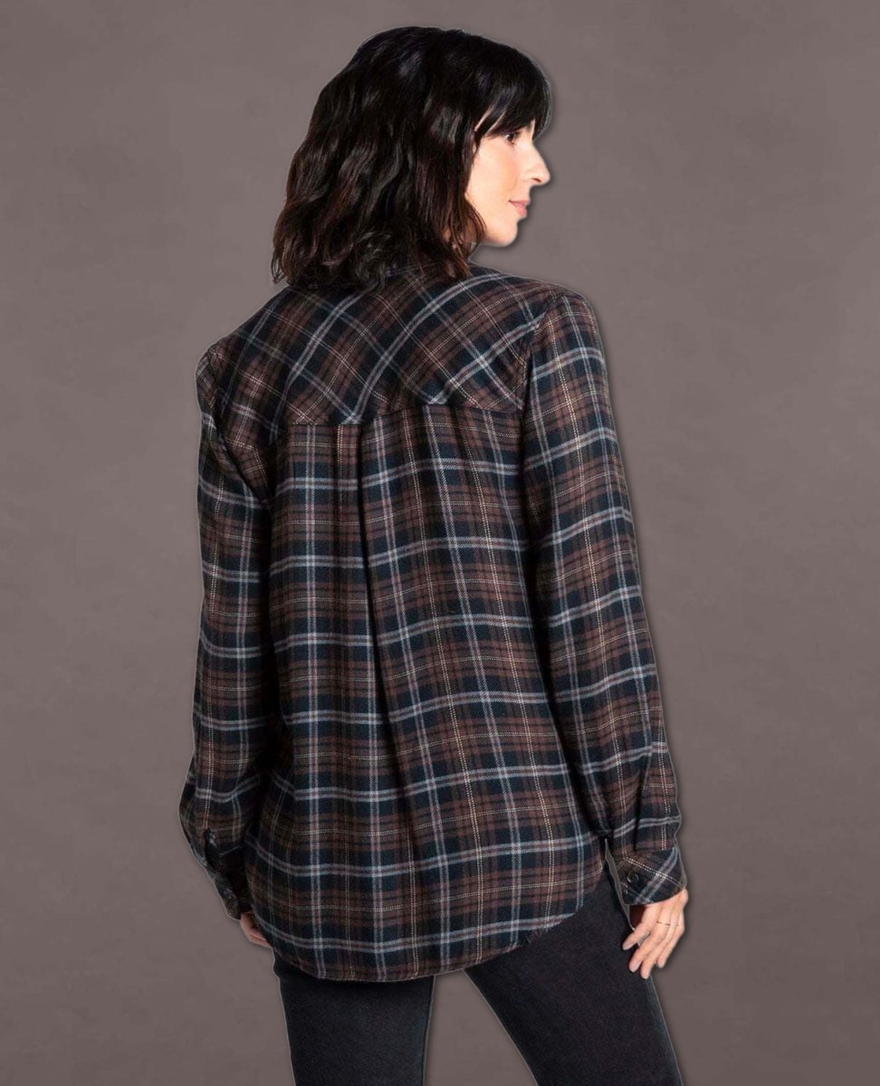 Orion Black Brown Moss Plaid - miamidrugpossession