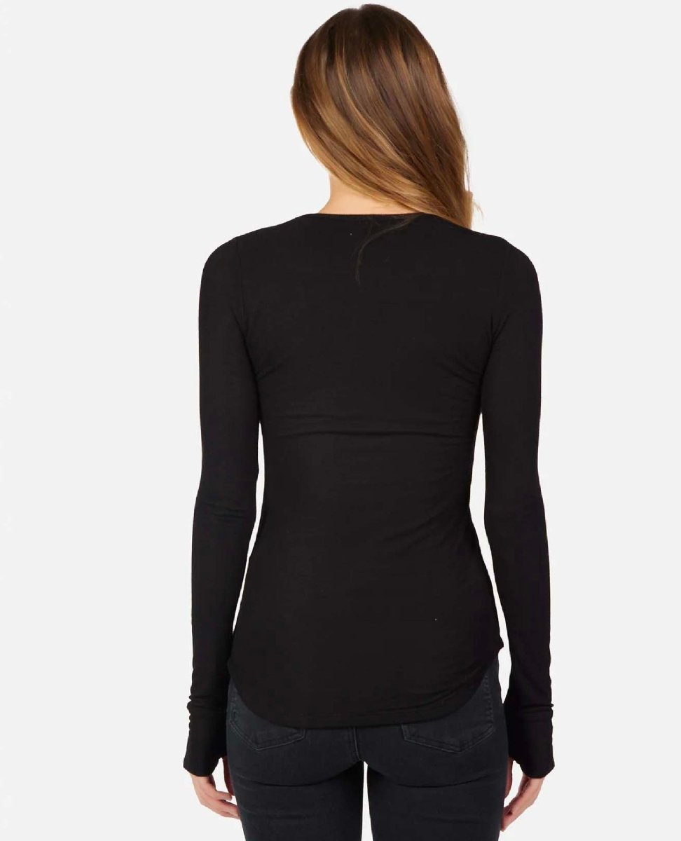 Oslo Mesh Long Sleeve Black - miamidrugpossession