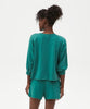 Otto Cut Off Sweatshort French Terry Emerald - miamidrugpossession