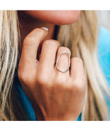 Oval Open Ring Silver - miamidrugpossession