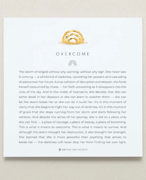 Overcome Ring Gold - miamidrugpossession