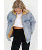 Oversized Reversible Fur Trucker Hella Indigo - clearpathherbicide