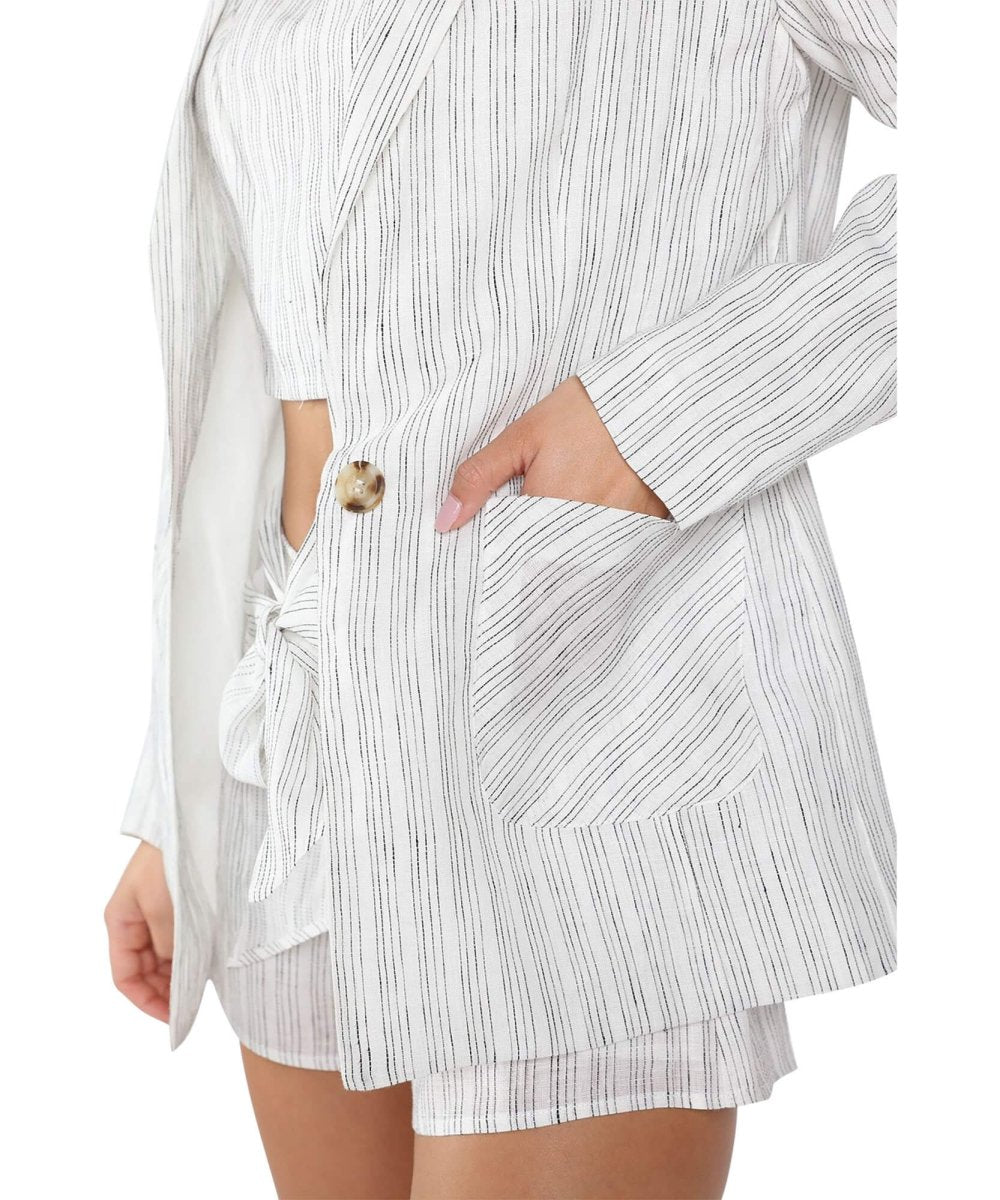 Oversized Stripe Blazer - clearpathherbicide