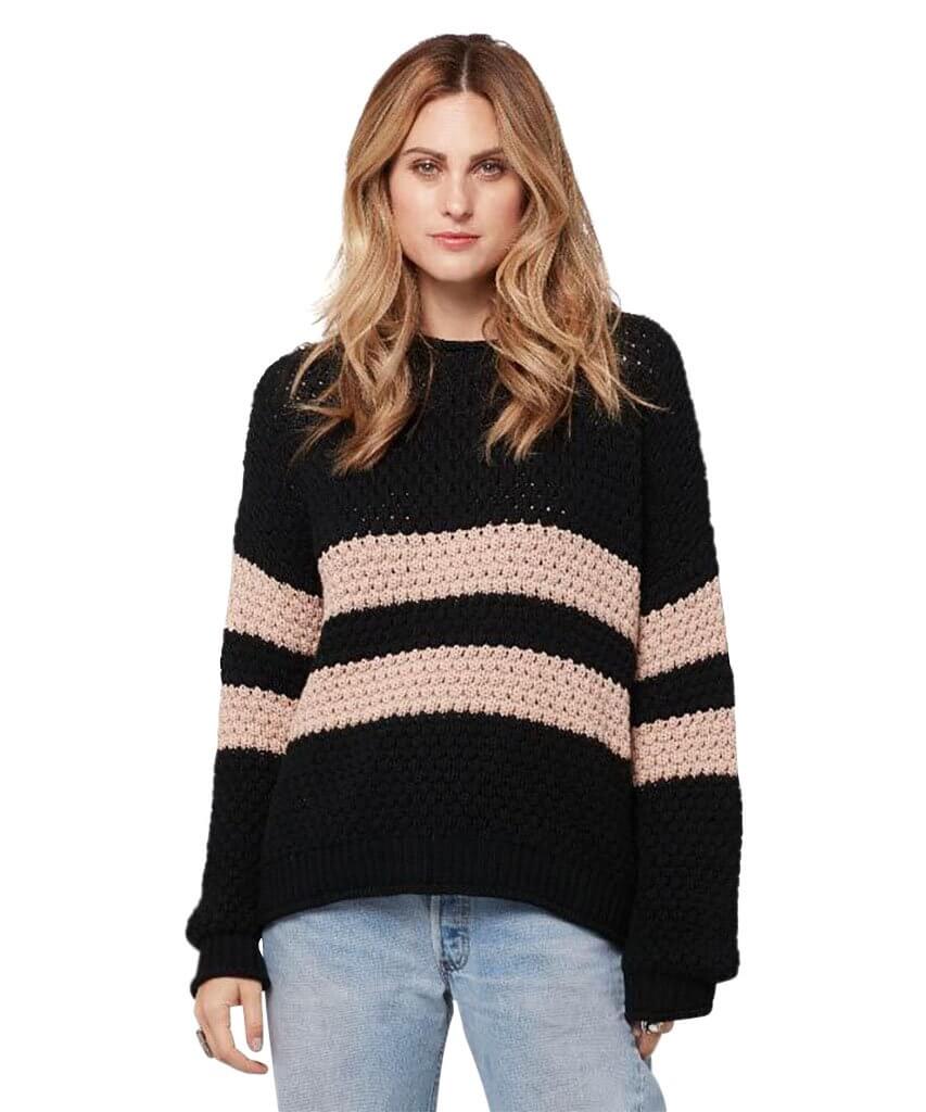 Ozzie Stripe Sweater, Black - clearpathherbicide