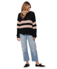 Ozzie Stripe Sweater, Black - clearpathherbicide