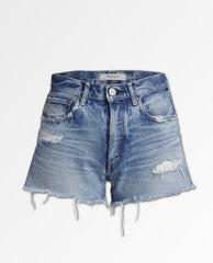 Packard Distressed Denim Cut - Offs - PINK ARROWS