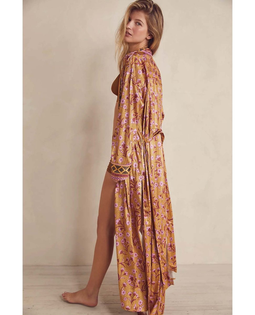 Pajama Party Robe Gold Combo - PINK ARROWS