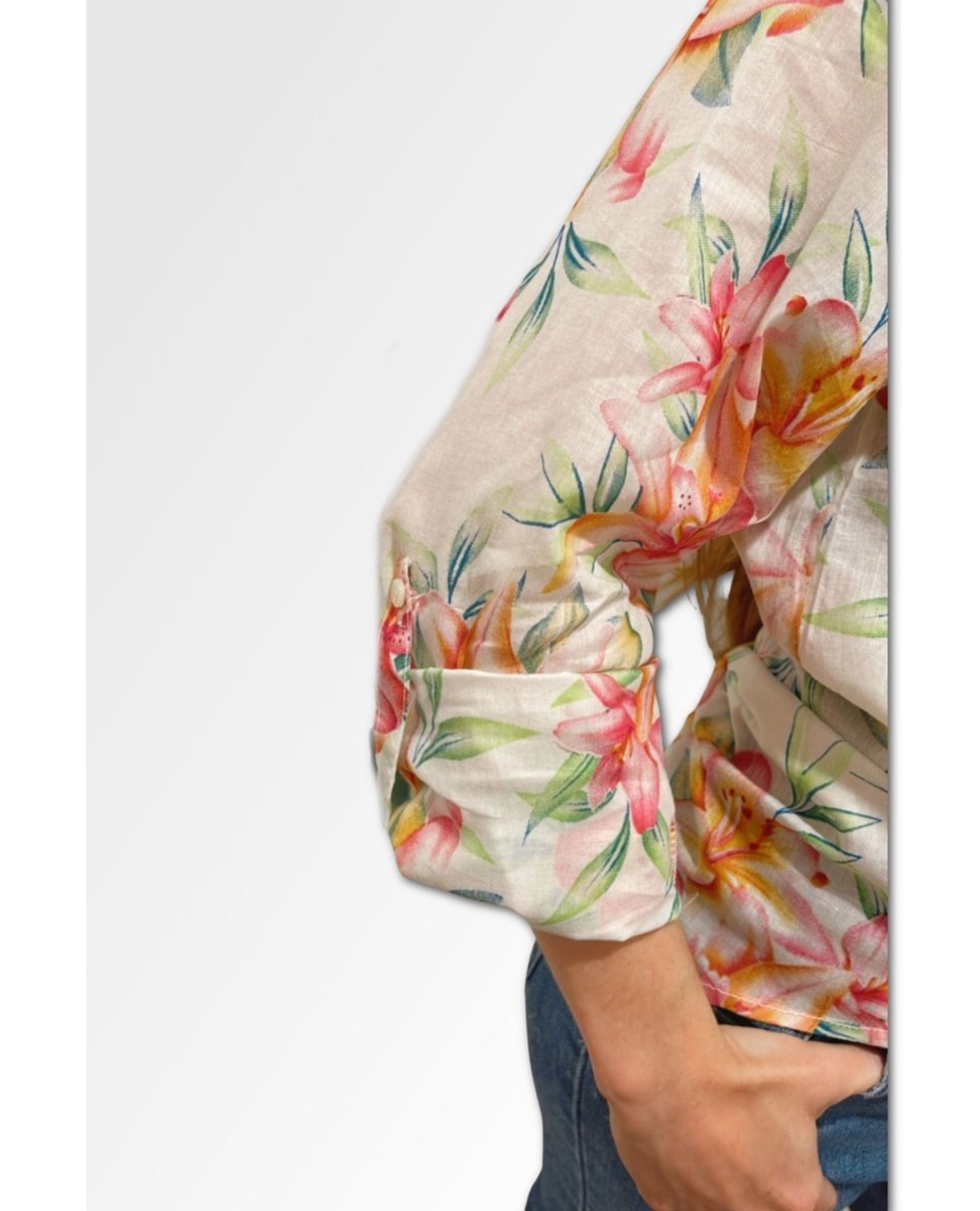 Palm Patch Floral Long Sleeve - clearpathherbicide