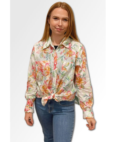 Palm Patch Floral Long Sleeve - clearpathherbicide