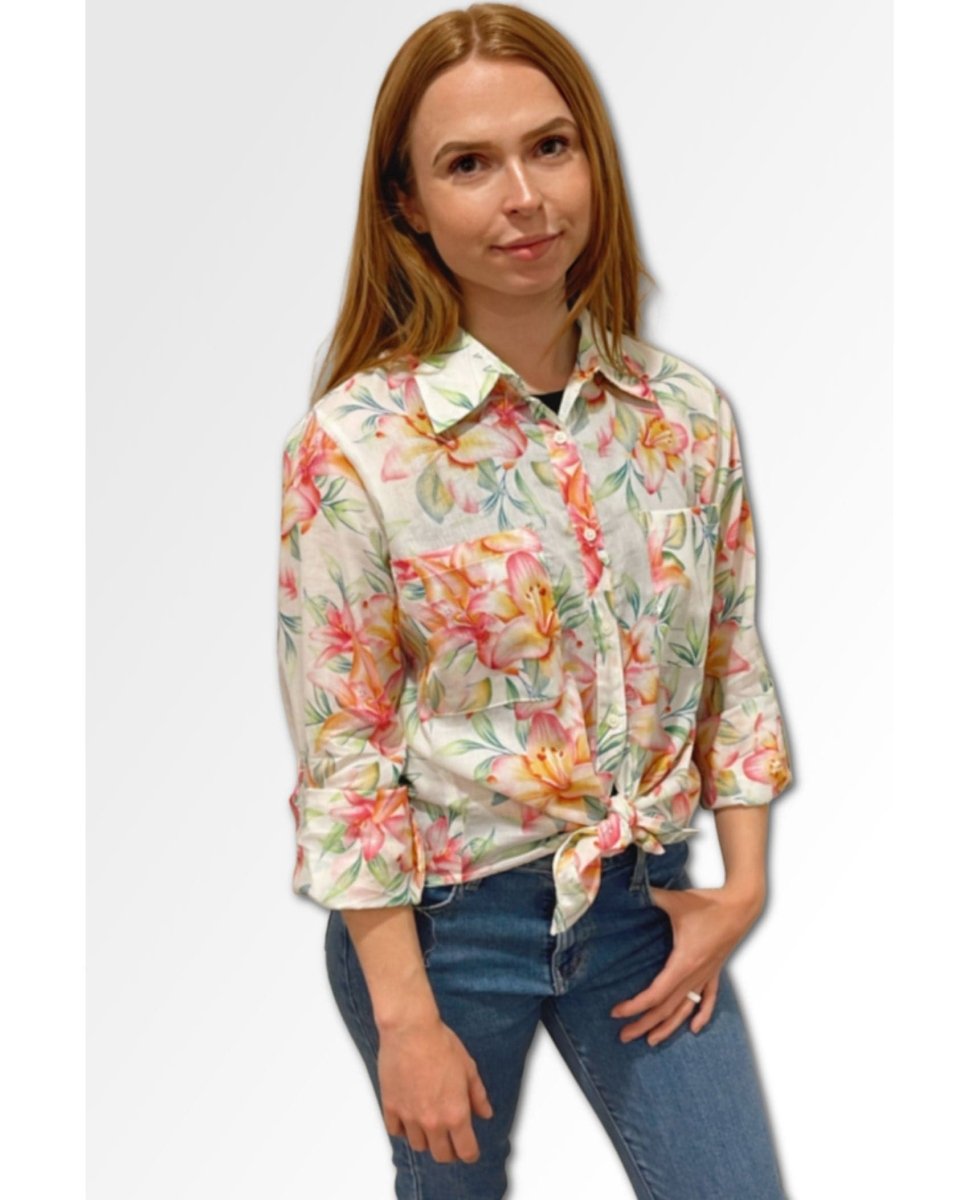 Palm Patch Floral Long Sleeve - miamidrugpossession