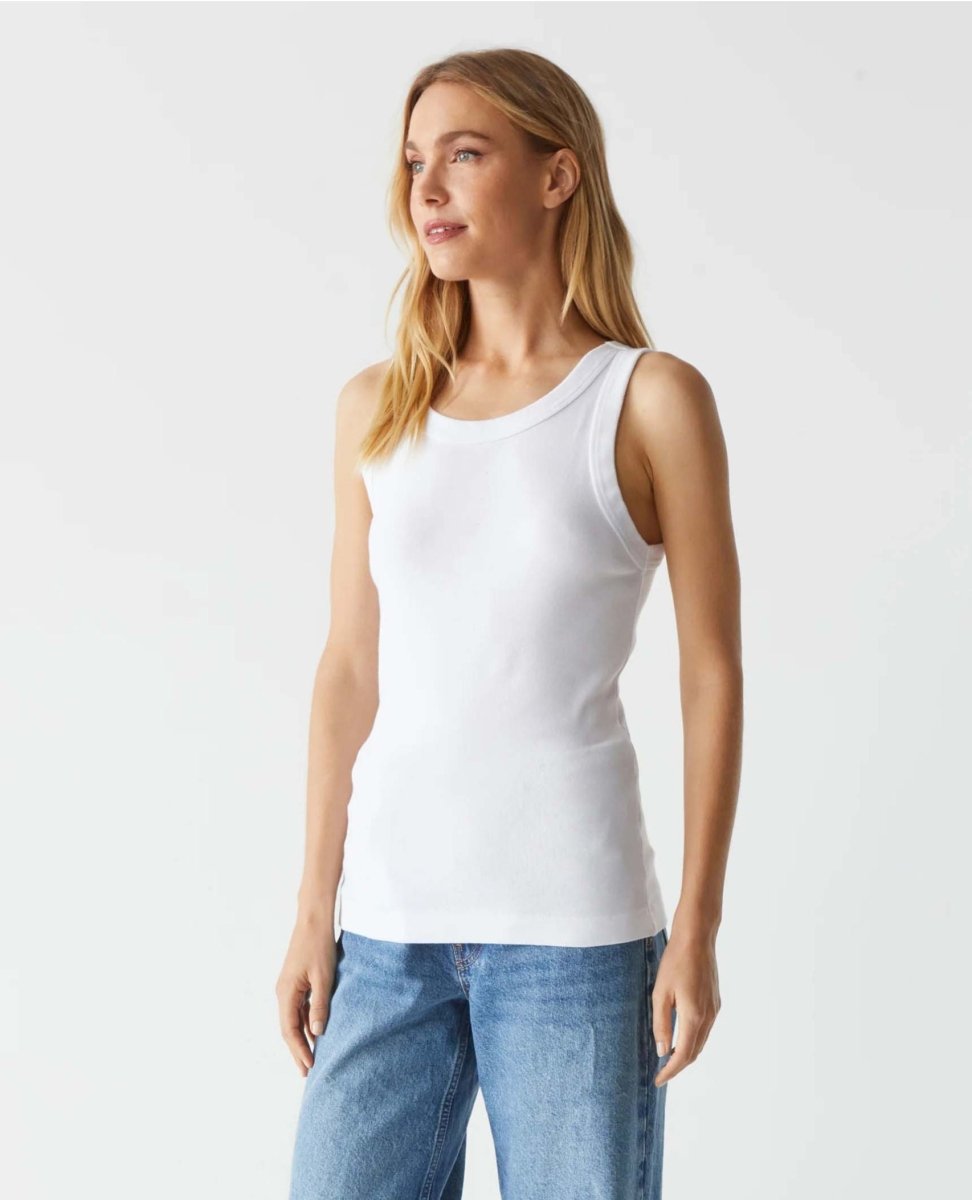 Paloma Tank White - PINK ARROWS