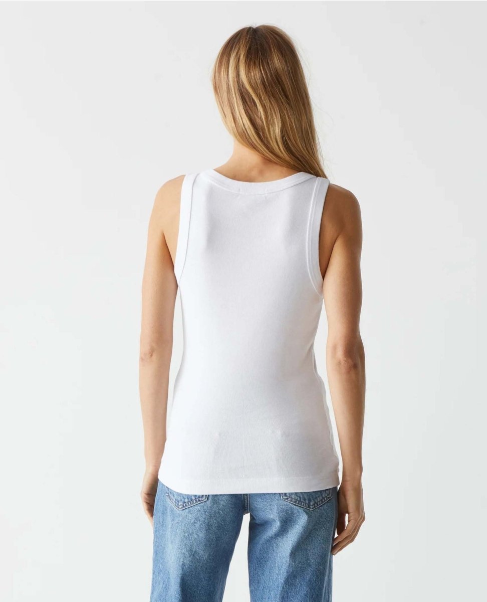 Paloma Tank White - PINK ARROWS