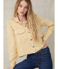 Patch Pocket Fray Hem Shirt Soft Wheat - clearpathherbicide