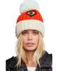 Patched Pom Beanie, Ivory - clearpathherbicide