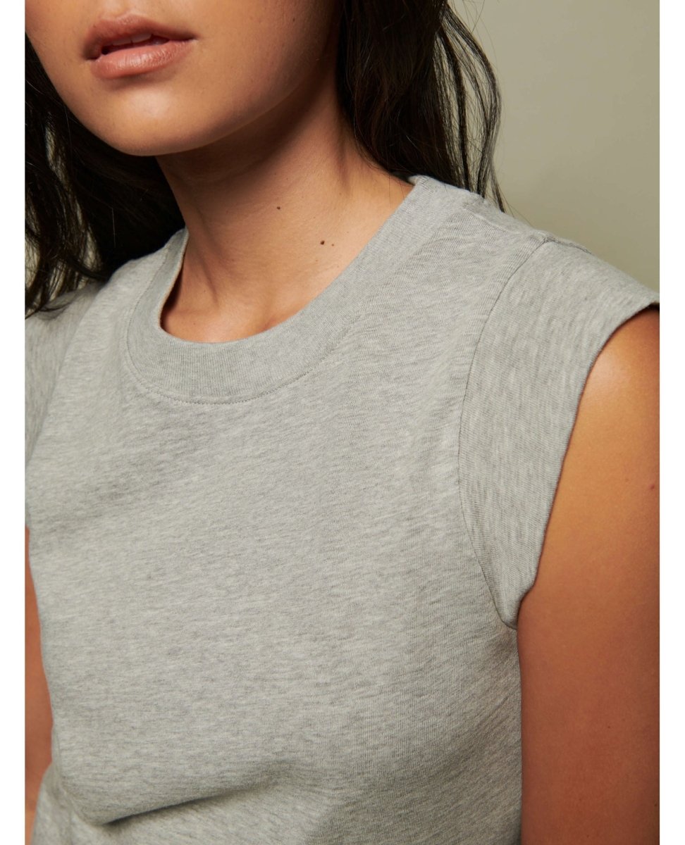 Patti Muscle Tank Heather Grey - miamidrugpossession