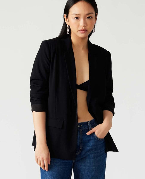 Payton Open Front Blazer Black - clearpathherbicide