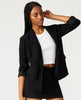 Payton Open Front Blazer Black - miamidrugpossession