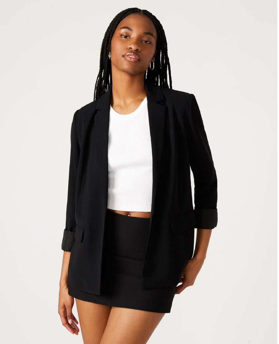 Payton Open Front Blazer Black - clearpathherbicide